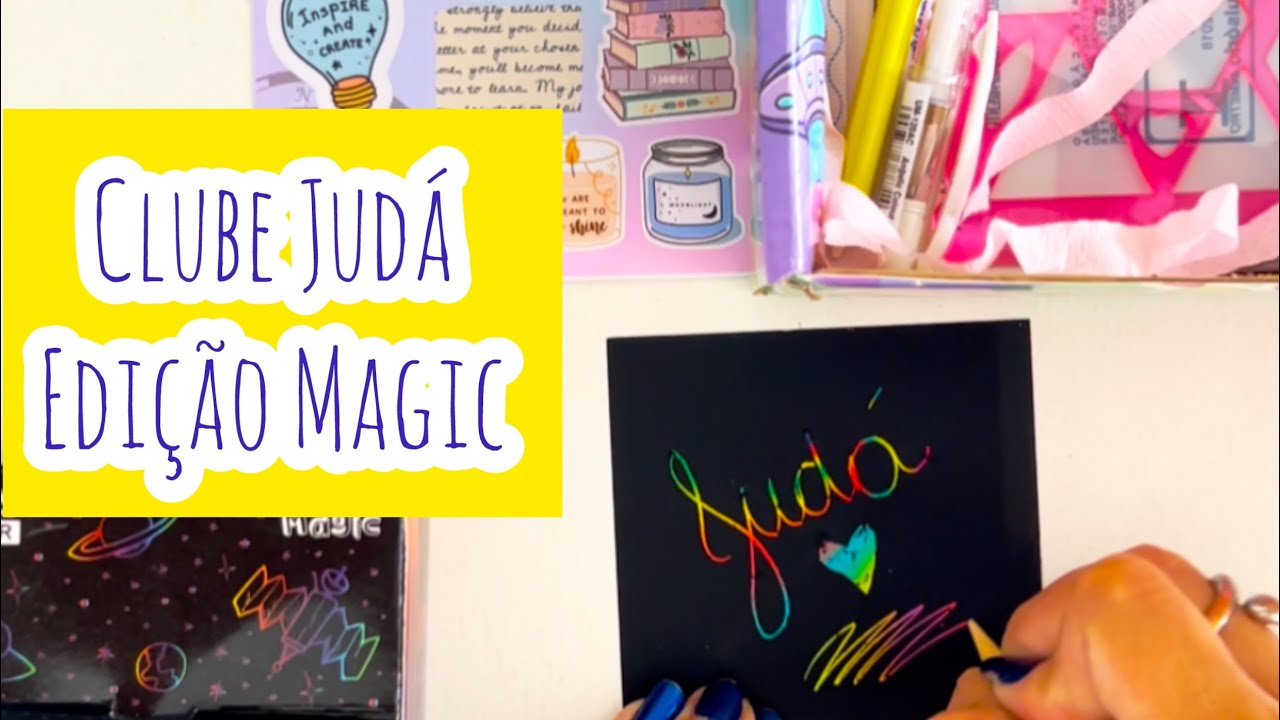 Unboxing Clube Judá Mega Tema Magic edição Abril de 2025 - Clube de assinatura de papelaria