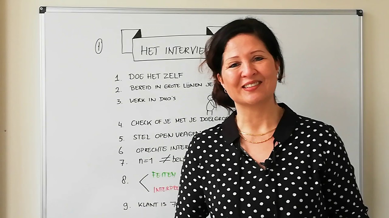 Design thinking: Deel 1 Hoe doe je een interview? - YouTube