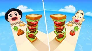 Satisfying Mobile Games ... Sandwich Run, Sandwich Runner, Draw to Smash, Help Me Tricky Puzzle