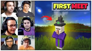 Indian Gamers vs Witch in Minecraft for the First Time 😱⚡
