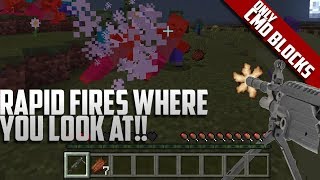 [Tutorial] WORKING MACHINE GUN WITH COMMAND BLOCKS - Minecraft PE