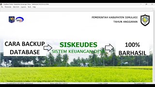 Cara Mudah Backup Database Siskeudes oleh Pemerintah Desa