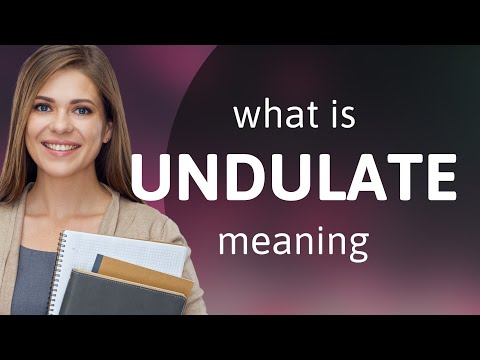 Undulate | UNDULATE meaning