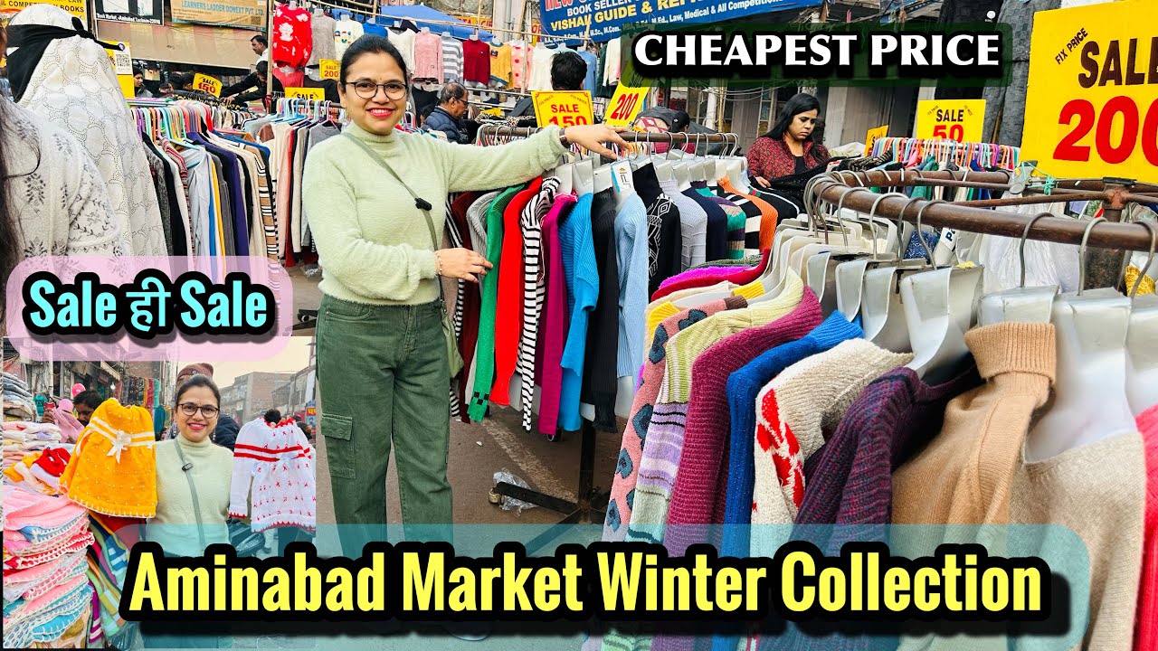 Aminabad Market Lucknow | Aminabad Winter Collection | Bumper Sale 