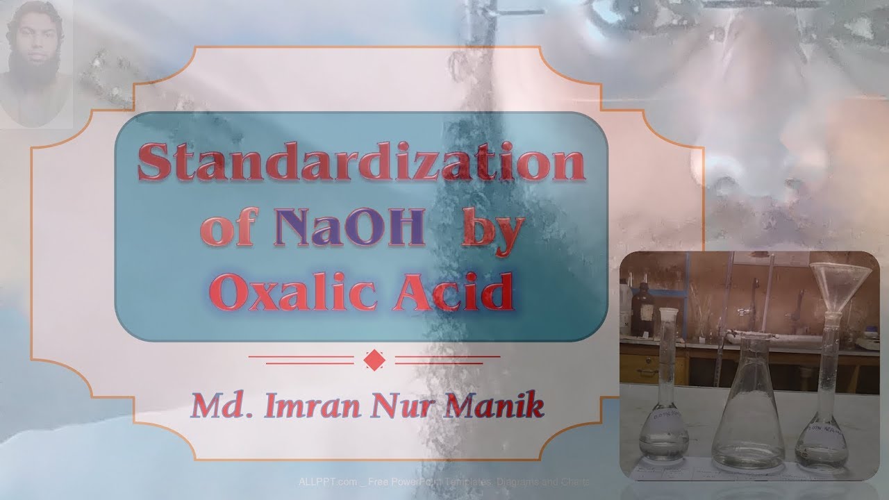 Standardization of NaOH solution by Oxalic acid Solution [NaOH in conical flask and Acid in