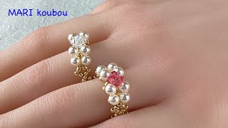 How to make a floating pearl ring