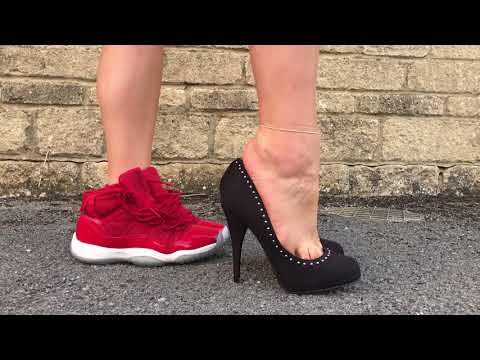 Kate's shoe swap - Jordan 11 to High Heel! :D