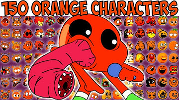 150 ORANGE CHARACTERS | FNF Character Test | Gameplay VS Playground