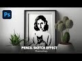 Photoshop tricks-Pencil Sketch Effect #photoshop