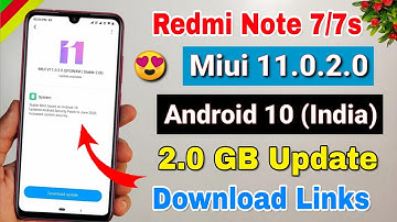 Redmi note 7/7s Miui 11.0.2.0 new stable update with Android 10 released | Redmi note 7s Android 10