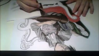 attack on titan levi speedpainting  part 1