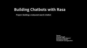 Demo:  Rasa Restaurant Chatbots With Slack Integration