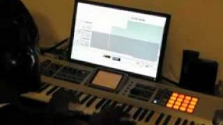 Rod 4 in a keyboard studio session.. Minon Bolton on vocals