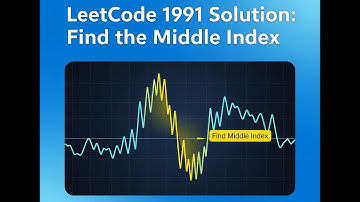 🧠 LeetCode 1991 - Find the Middle Index 💡 | Best Prefix Sum Solution 🔥 | Java Tutorial