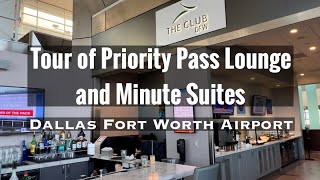 Famous Priority Pass Lounge Tour + Minute Suites Tour - Airport Lounge The Club DFW Dallas Airport Profile