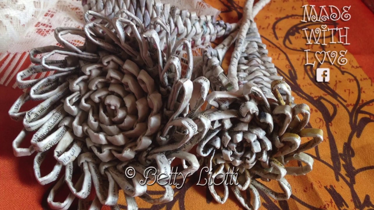 Tutorial fiore con cannucce di carta