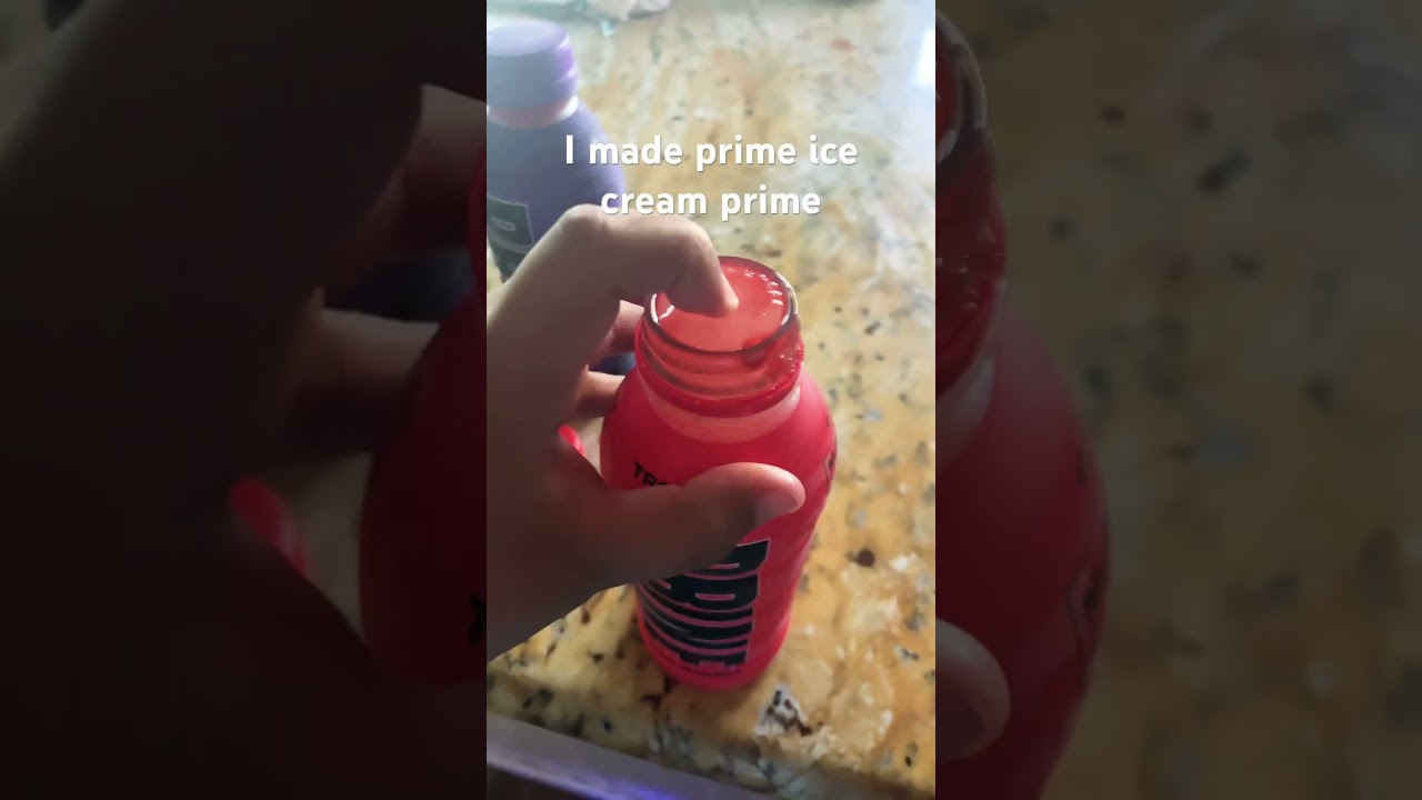 Made prime ice cream cuz I was bored