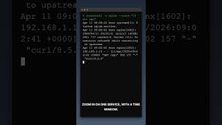 Linux: journalctl time-travel debugging in 60 seconds