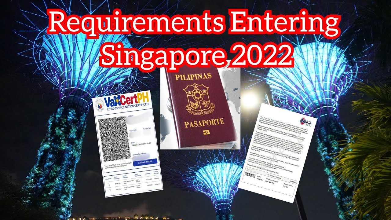 travel requirements to singapore