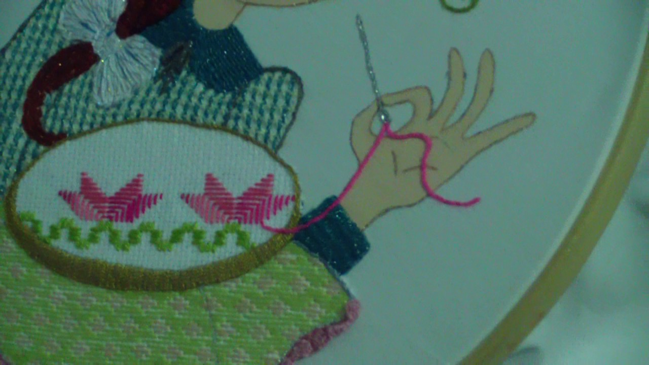 pequeña bordadora, servilleta