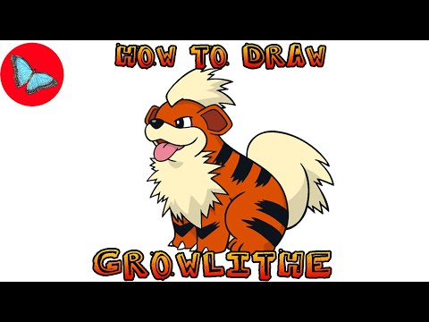 How To Draw Pokemon - Growlithe | Drawing Animals