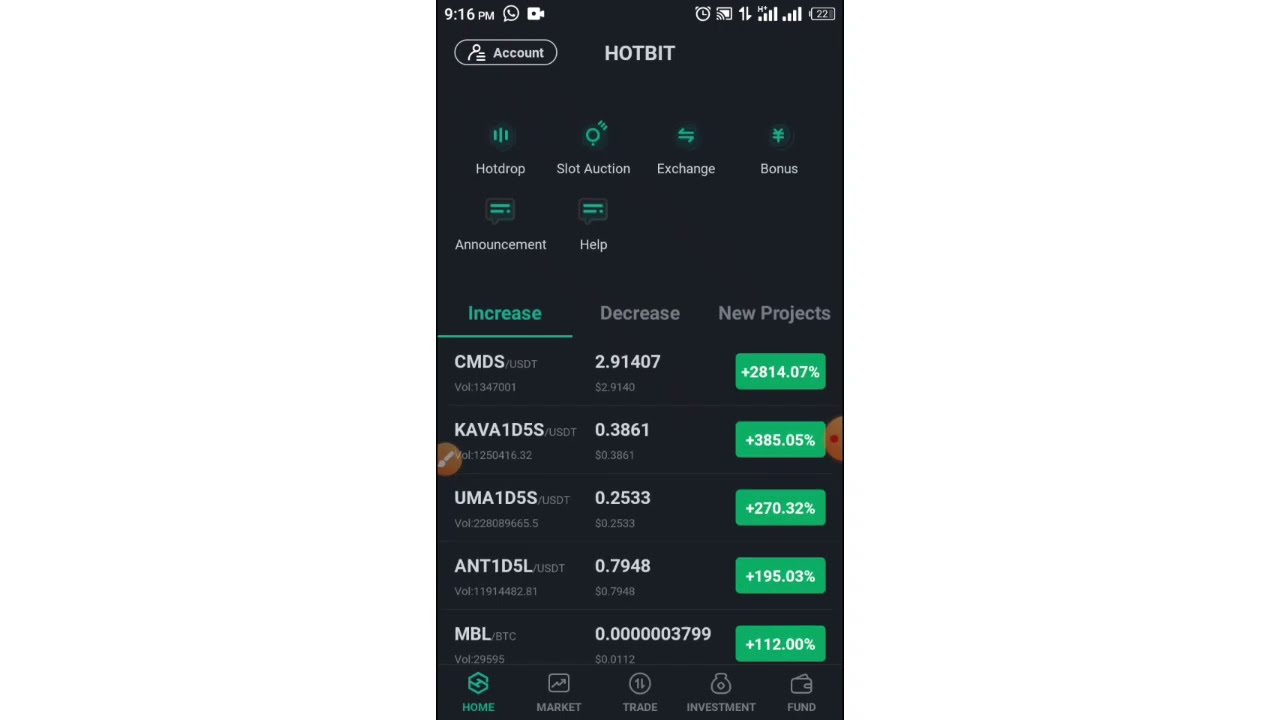 Hotbit trading, Hotbit etf trading, Hotbit investment