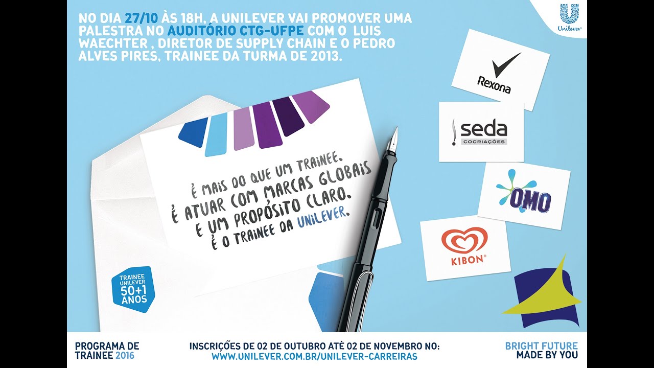 Palestra Trainee Unilever YouTube
