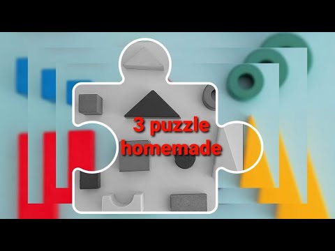 3 Puzzle-uri Home Made.Puzzle-uri pentru copii 2-4 ani