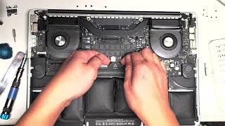 15 inch MacBook Pro A1398 Late 2013 Bulging Expanding Inflated Battery Replacement A1502 Similar