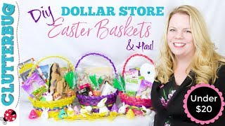 DIY Dollar Store Easter Basket Ideas & Haul