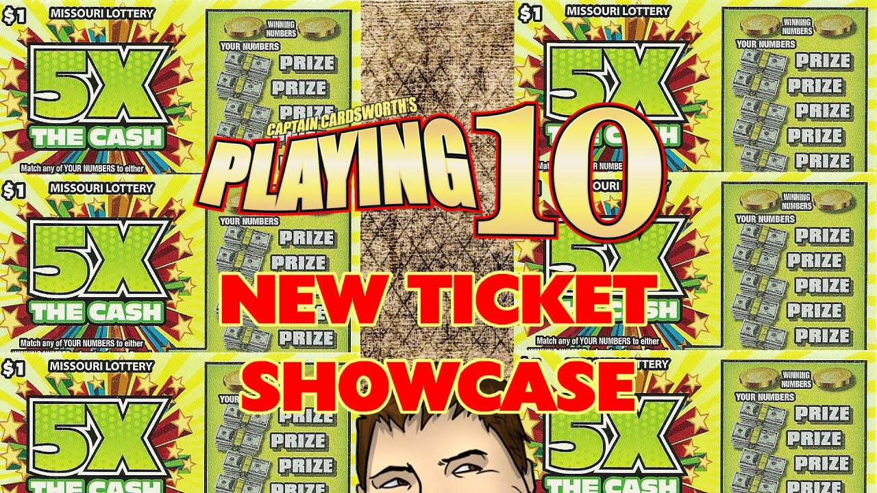 10x 1 "5X THE CASH" NEW TICKET SHOWCASE Playing Missouri