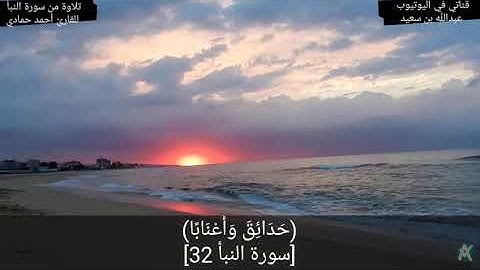 (إِنَّ لِلْمُتَّقِينَ مَفَازًا) تلاوة رائعه من سورة النبأ للقارئ: أحمد حمادي