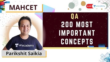 MAHCET 2021 | 200 Most Important Concepts | Quants | Parikshit Saikia | Unacademy CATalyst