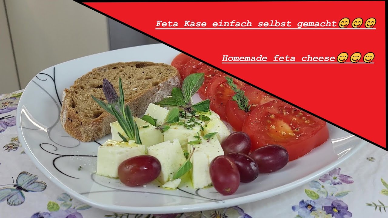 Käse Feta Art einfach selber machen😋/Just make feta cheese yourself 😋