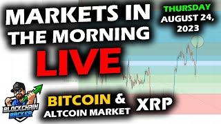 MARKETS in the MORNING, 8/24/2023, Bitcoin Price Pops Off Floor, Stocks Rip Upward, Altcoins Mixed