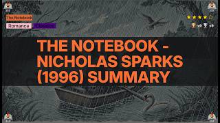The Notebook - Nicholas Sparks (1996) Summary (The Notebook - 1) - 4.15 βοΈ