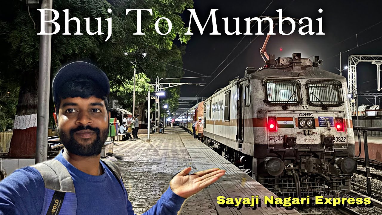Bhuj To Mumbai | 20908 Sayaji Nagari Sf Express | Es Train ko Etne saare Overtake Aur Crossing Hui