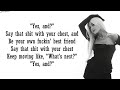 Ariana grande  yes and  lyrics