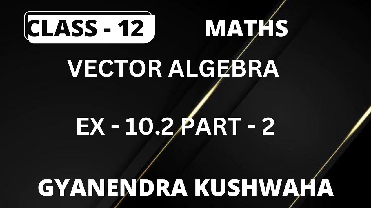 CLASS12 I EX10.2 p-2 I VECTOR ALGEBRA I Vector Adventures: Exploring ...