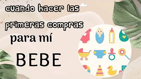 ¿Cuándo debo empezar a comprar pañales estando embarazada?