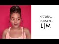 HIGH BUN WITH BRAIDING HAIR || 4C NATURAL HAIR