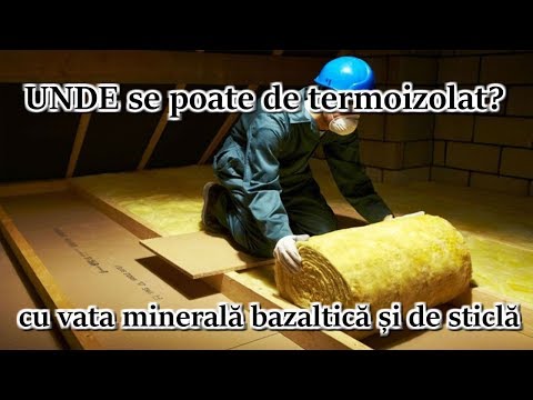 Unde putem termoizola cu vata minerala bazaltica si de sticla