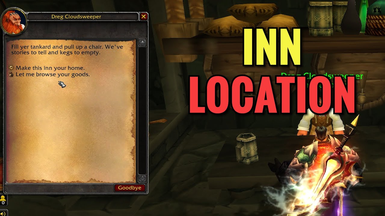 Wildhammer Stronghold Inn Location (WoW TBC)