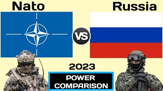 Nato vs Russia military power Comparison 2023 |Russia vs Nato military power | world military power