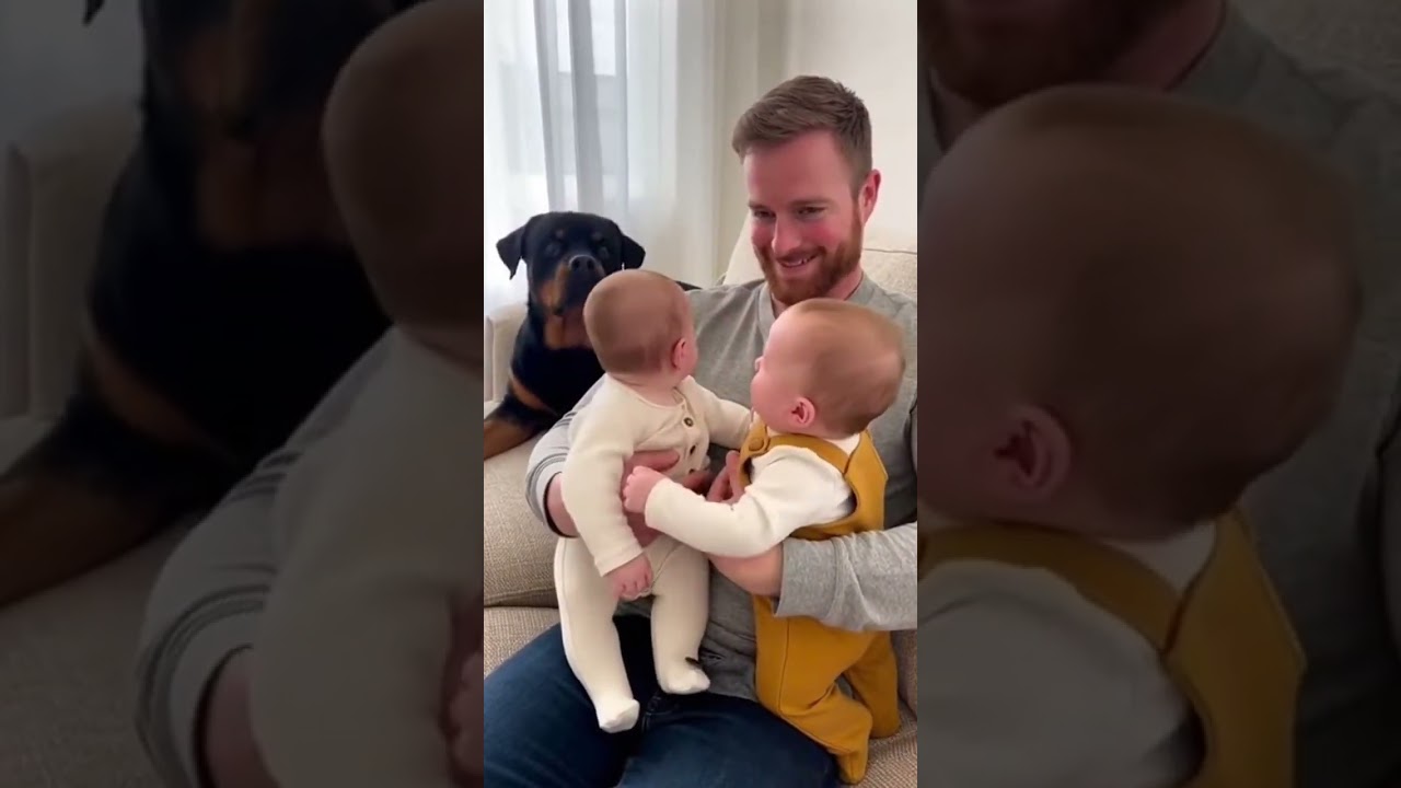 😱 Angry Twins Go Silent After One Loud WOOF! 🐕📢😱 