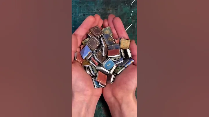 Super easy way to make realistic miniature books (really quickly)!! #youtubeshorts #shorts