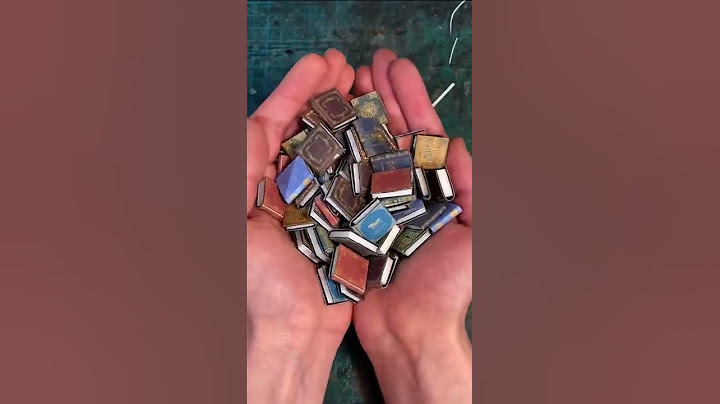 Super easy way to make realistic miniature books (really quickly)!! #youtubeshorts #shorts