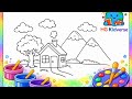 Easy House Drawing and Coloring for Kids | Learn Colors Step by Step 🏡🎨