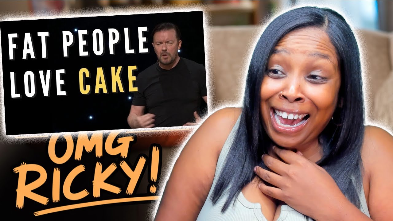 I CAN'T STOP LAUGHING | AMERICAN REACTS | RICKY GERVAIS ON FAT PEOPLE