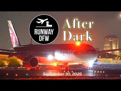 LIVE 馃敶 DFW Airport 鉁堬笍 Plane spotting at night 馃寷 September 30, 2025